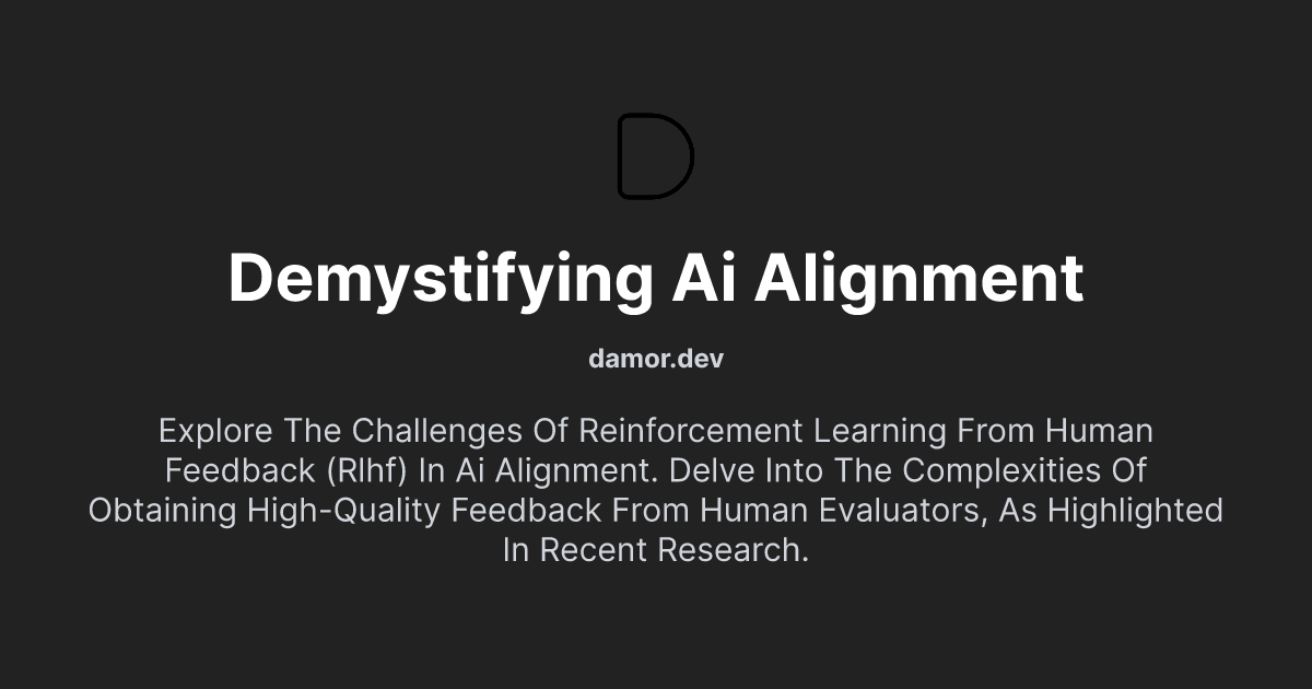 Demystifying AI Alignment