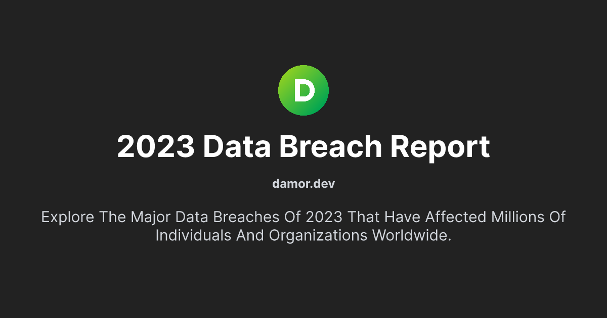 2023 Data Breach Report